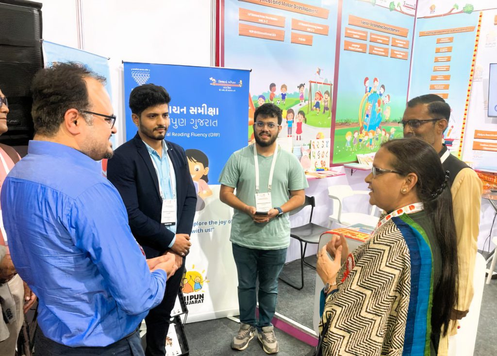 Wadhwani AI team demonstrating AI solutions in education
