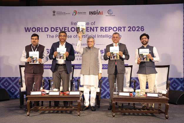Union Minister Shri Ashwini Vaishnaw Launches World Bank Group’s ‘World Development Report 2026: The Promise of Artificial Intelligence’ in New Delhi